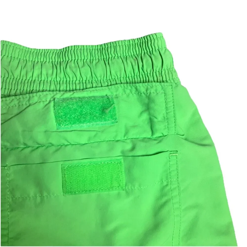 Polo Ralph Lauren Swim Trunks Mens XXL Neon Green Mesh‎ Lined Drawstring Beach